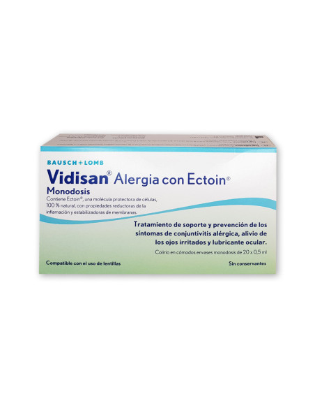 VIDISAN ALERGIA CON ECTOIN COLIRIO MONODOSIS 20